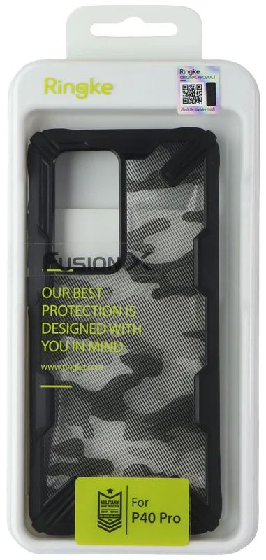 Ringke Fusion X Phone Case for Huawei P40 Pro - Camo Black by Ringke - Refurbished - Brand New condition - Image 2