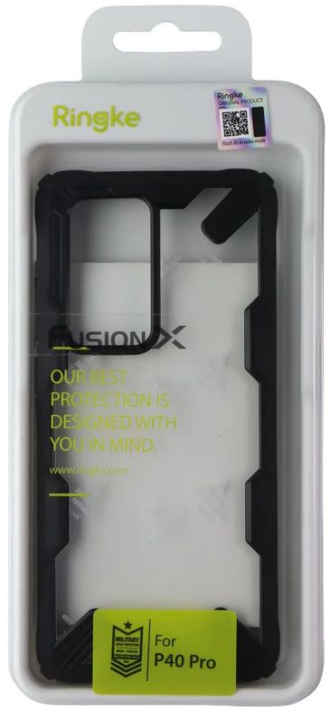Ringke Fusion X Phone Case for Huawei P40 Pro - Clear/Black by Ringke - Refurbished - Brand New condition - Image 2