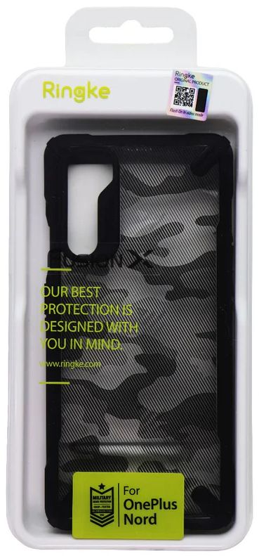 Ringke Fusion X Phone Case for OnePlus Nord - Camo Black by Ringke - Refurbished - Brand New condition - Image 3