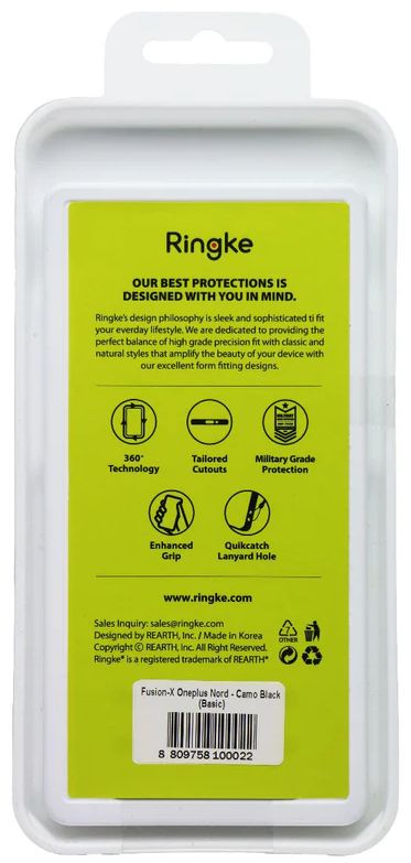 Ringke Fusion X Phone Case for OnePlus Nord - Camo Black by Ringke - Refurbished - Brand New condition - Image 4