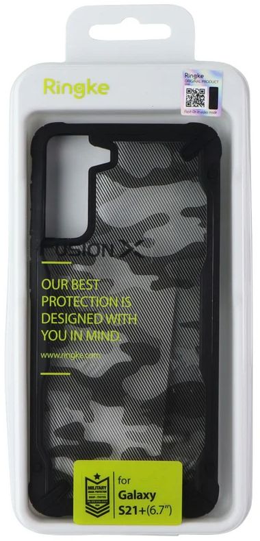 Ringke Fusion X Phone Case for Samsung Galaxy S21+ - Camo Black by Ringke - Refurbished - Brand New condition - Image 3