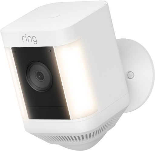Ring Spotlight Cam Plus Battery Outdoor Camera - White by Ring - Refurbished - Premium condition - US$151.98