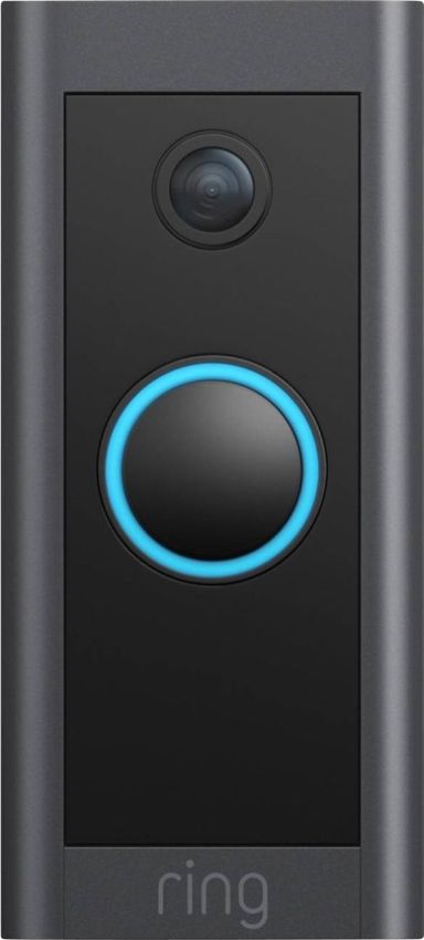Ring Video Doorbell Wired - Black by Ring - Refurbished - Premium condition - US$40.94