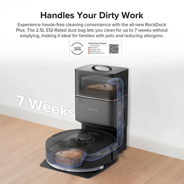 Roborock Q5 Pro Plus Robotic Vacuum and Mop - Thumbnail 5