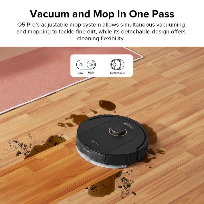 Roborock Q5 Pro Plus Robotic Vacuum and Mop - Thumbnail 3
