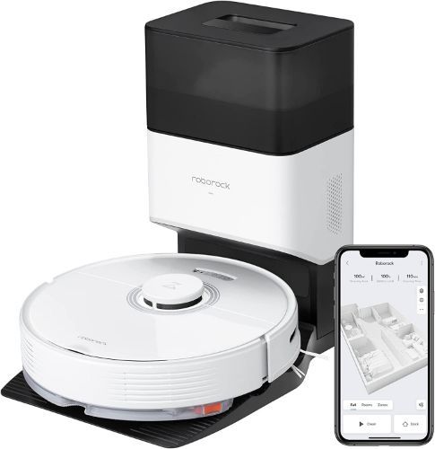 Roborock Q7 Max+ Robot Vacuum Cleaner with Auto-Empty Dock - White by Roborock - Refurbished - Very Good condition - US$605.99