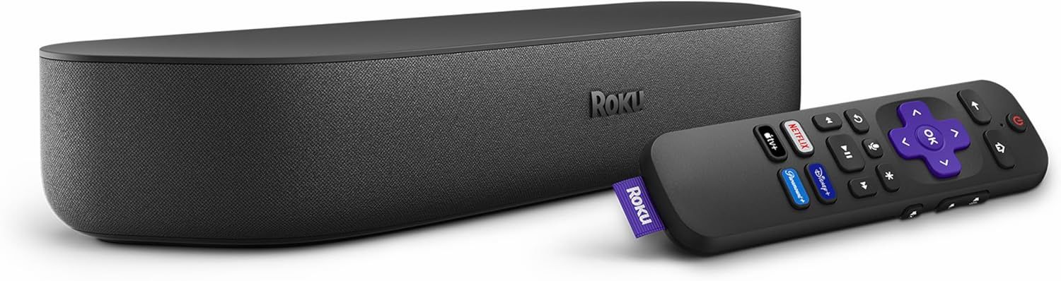 Roku 4K Powerful Streambar Streaming Media Player - Black by Roku - Refurbished - Very Good condition - US$91.48