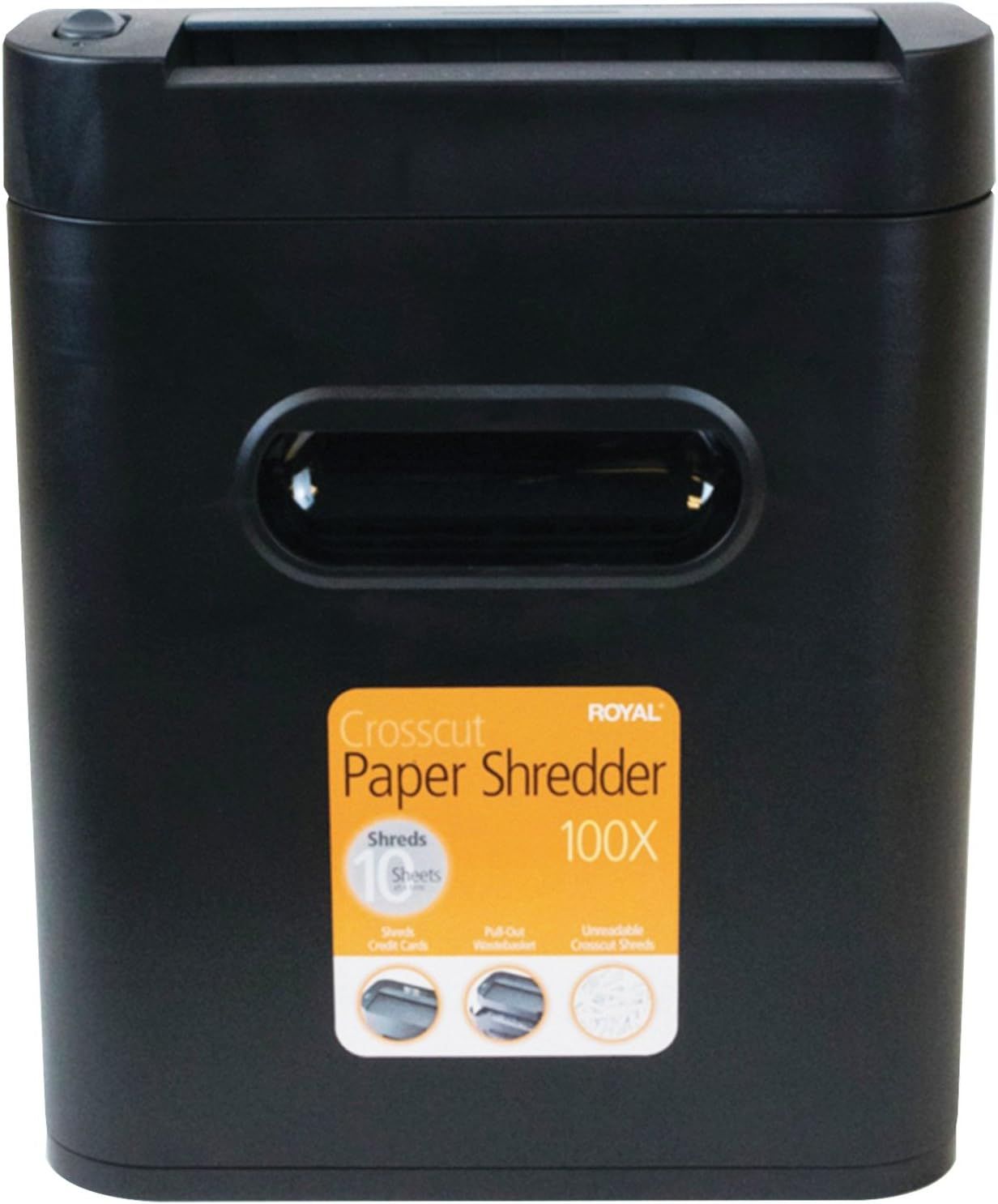 Royal 29171y 100x 10-Sheet Crosscut Shredder - Black by Royal - Image 2