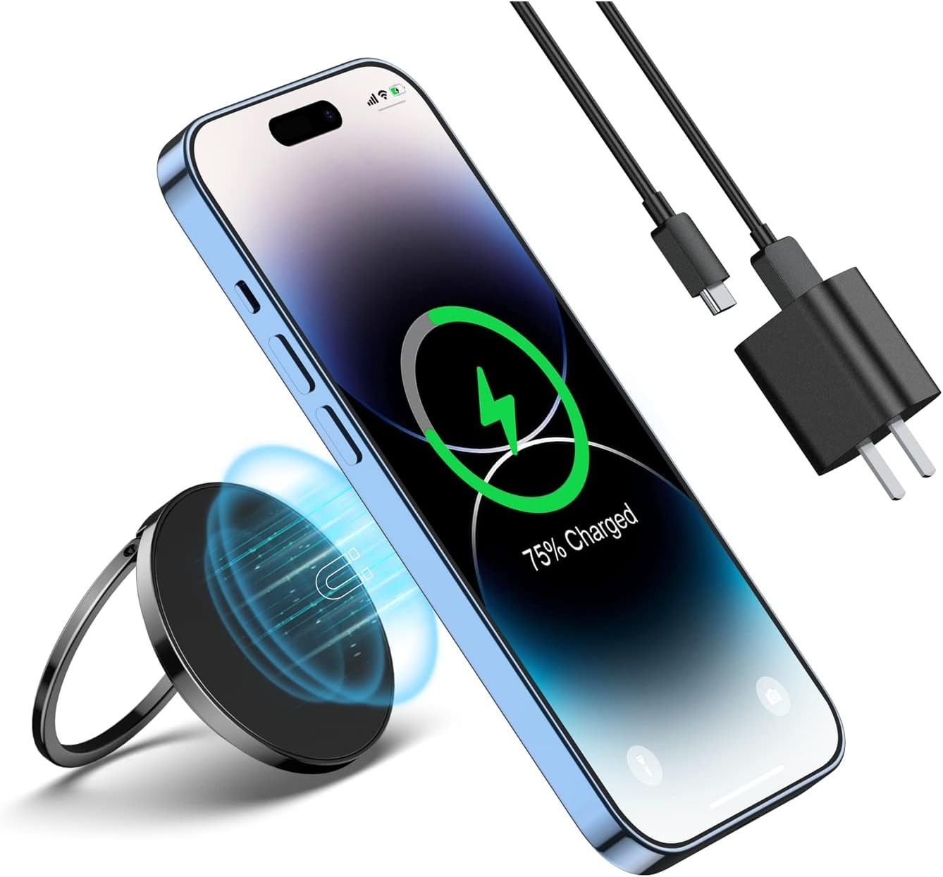RTOPS Magnetic Wireless Charger - Gray by RTOPS - Refurbished - Very Good condition - US$22.66