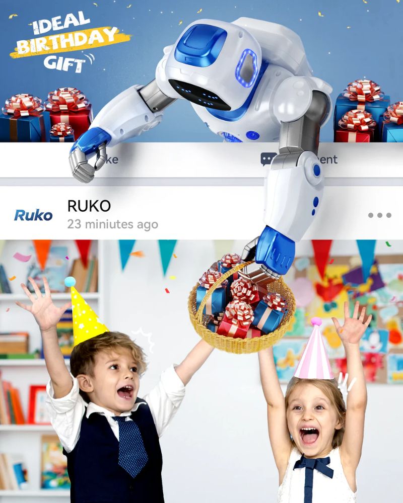 Ruko 1088 Large Smart Robots for Kids - Pink by Ruko - Image 4