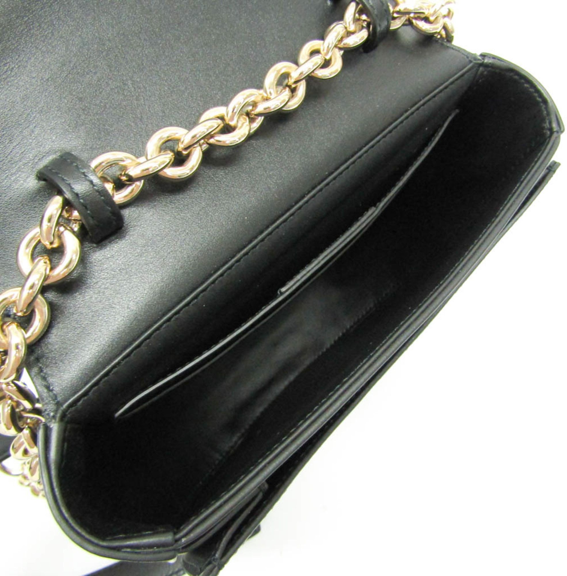 Salvatore Ferragamo Gancini Leather Handbag Shoulder Bag - Leather - Black by Salvatore Ferragamo - Image 3
