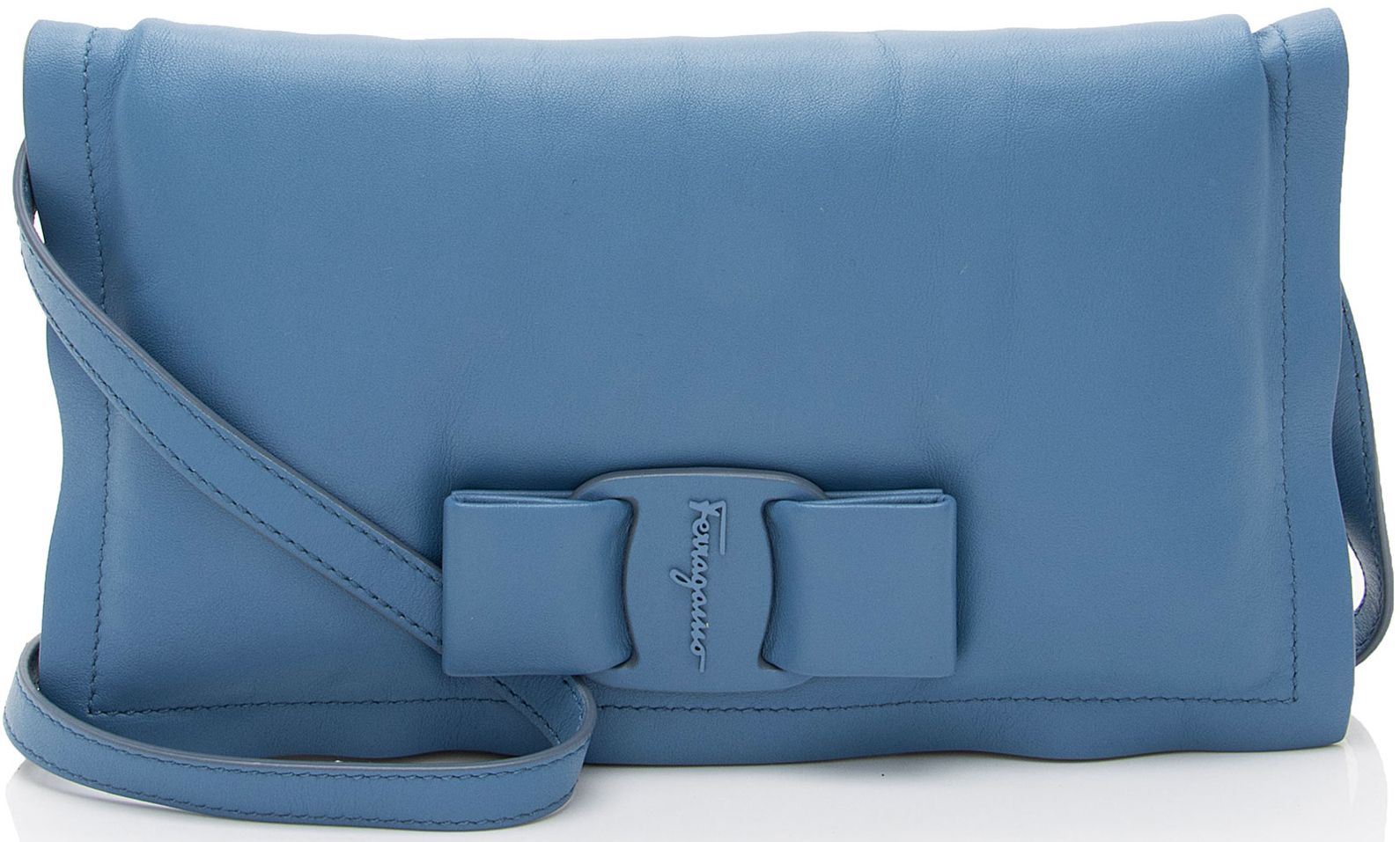 Refurbished Salvatore Ferragamo Leather Viva Bow Mini Bag | Reebelo US