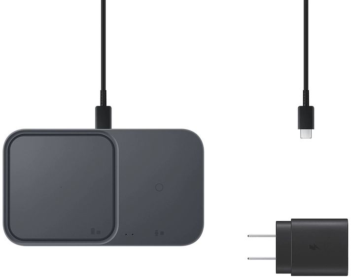 Samsung 15W Super Fast Wireless Charger Duo with Power Adapter - Dark Gray by Samsung - Refurbished - Brand New condition - CA$69.49