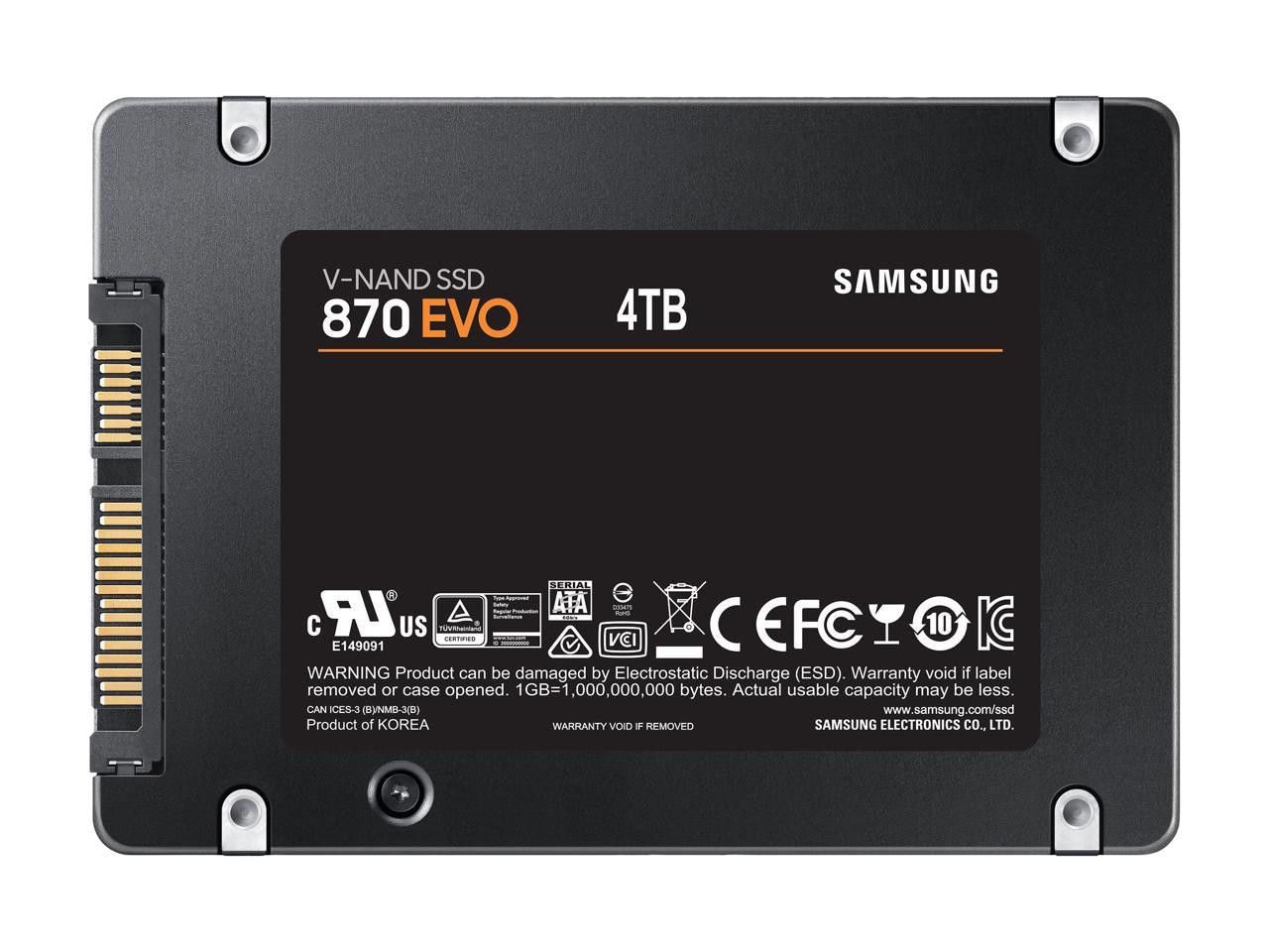 Samsung 870 EVO SATA 2.5" Interval SSD - Black (4TB) by Samsung - Image 2