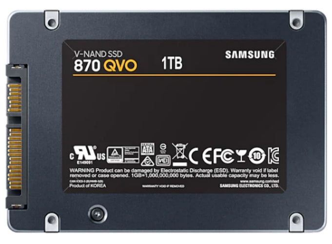 Samsung 870 QVO SATA III 2.5" Internal SSD - 4TB - Black by Samsung - Image 2