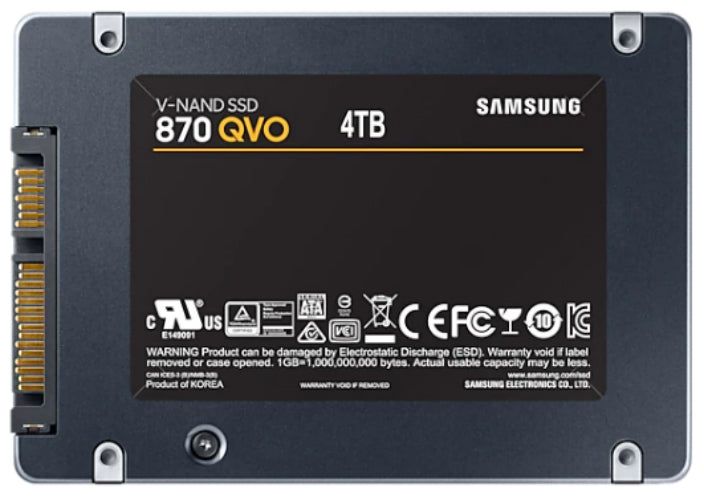 Samsung 870 QVO SATA III 2.5" Internal SSD - 4TB - Black by Samsung - Image 4