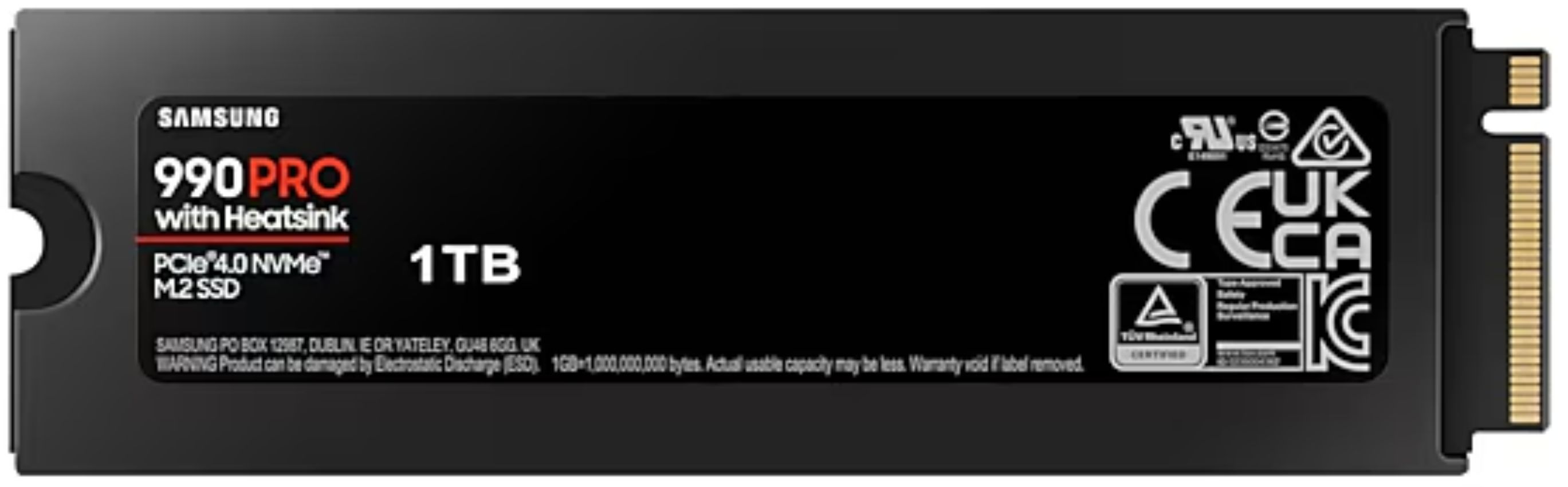 Samsung 990 PRO with Heatsink PCIe 4.0 NVMe Internal SSD - Black (1TB) by Samsung - Image 2