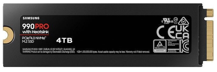 Samsung 990 PRO with Heatsink PCIe 4.0 NVMe Internal SSD - Black (4TB) by Samsung - Image 2