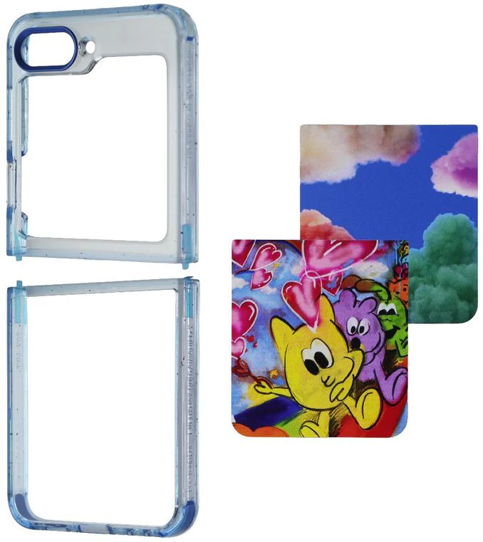 Samsung Artist Collection Suit Phone Case for Samsung Galaxy Z Flip5 - White by Samsung - Refurbished - Brand New condition - US$14.63