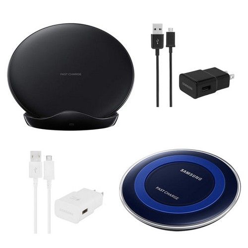Samsung Fast Charge Wireless Charging Pad (EP-PN920) & Convertible Wireless Charger (EP-PG950) - Black by Samsung - Refurbished - Like New condition - US$30.98