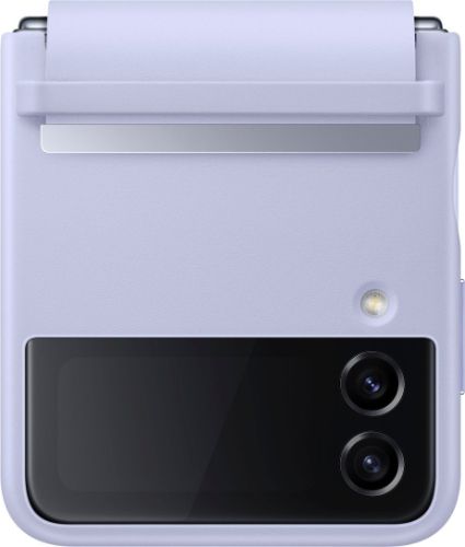 Samsung Flap Leather Phone Case for Samsung Galaxy Z Flip4 - Serene Purple by Samsung - Refurbished - Brand New condition - US$20.98