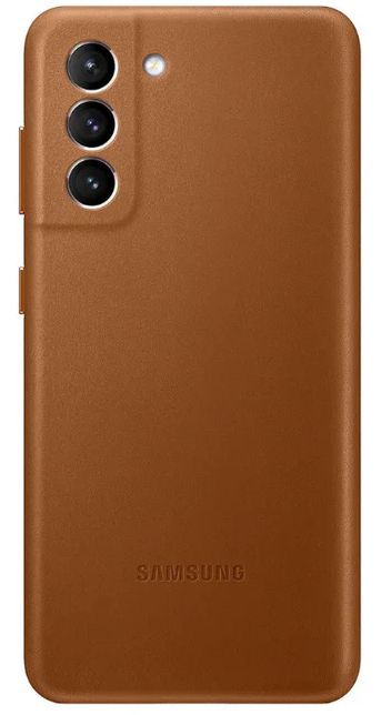 Samsung Leather Cover for Galaxy S21 5G - Brown by Samsung - Refurbished - Good condition - US$30.98