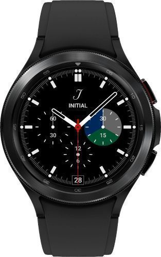 Samsung Galaxy Watch4 (Bluetooth + LTE) - 16GB - 46mm - Black Classic (Stainless Steel) Case with Black Fluoroelastomer Sport Band by Samsung - Refurbished - Very Good condition - CA$127.99