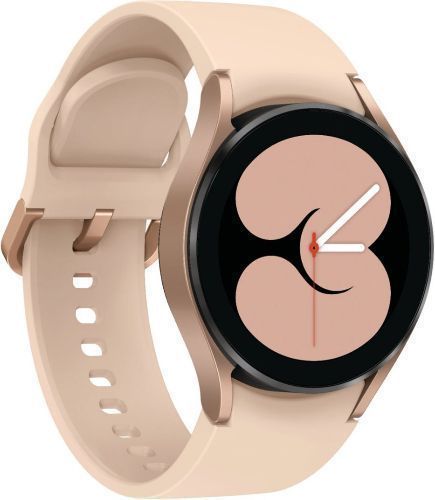Samsung Galaxy Watch4 (Bluetooth + LTE) - 16GB - 40mm - Gold Aluminum Case with Pink Fluoroelastomer Sport Band by Samsung - Image 3