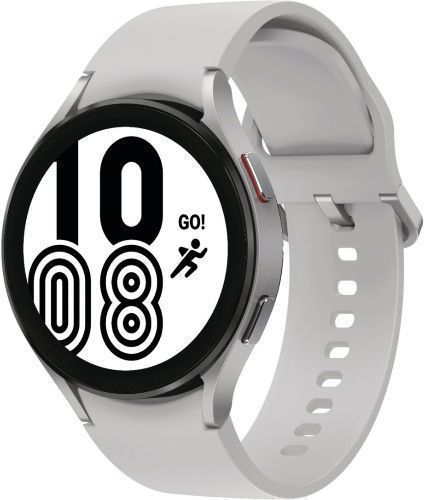 Samsung Galaxy Watch4 (Bluetooth) - 16GB - 40mm - Silver Aluminum Case with Silver Fluoroelastomer Sport Band by Samsung - Image 2