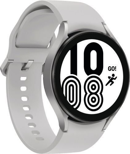 Samsung Galaxy Watch4 (Bluetooth) - 16GB - 40mm - Silver Aluminum Case with Silver Fluoroelastomer Sport Band by Samsung - Image 3