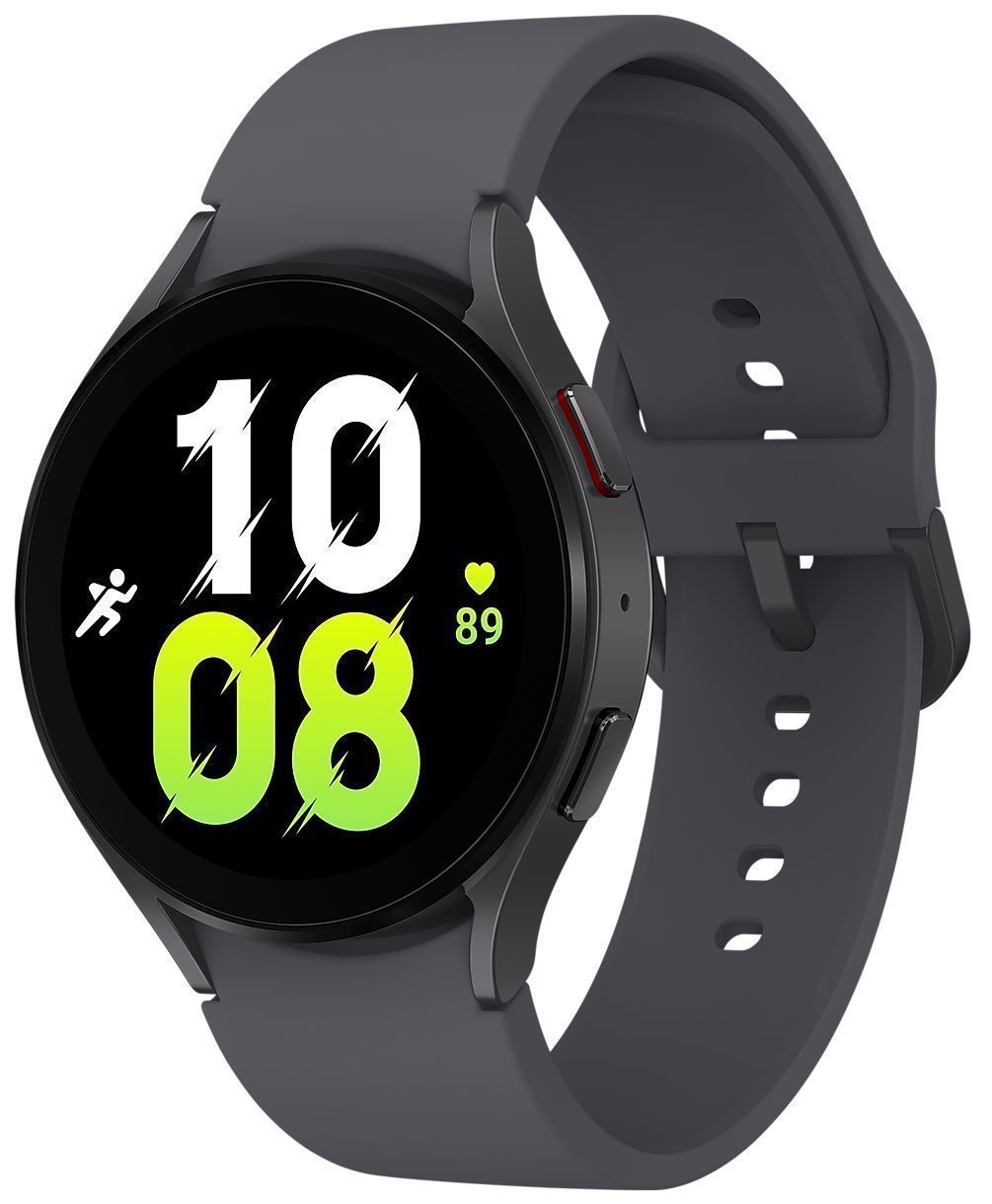 Samsung Galaxy Watch5 (Bluetooth) - 16GB - 44mm - Sapphire Aluminum Case with Graphite Fluoroelastomer Sport Band by Samsung - Refurbished - Good condition - Image 2