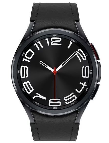 Samsung Galaxy Watch6 (Bluetooth) - 16GB - 47mm - Black Classic (Stainless Steel) Case with Black Fluoroelastomer Sports Band by Samsung - Refurbished - Very Good condition - CA$167.49