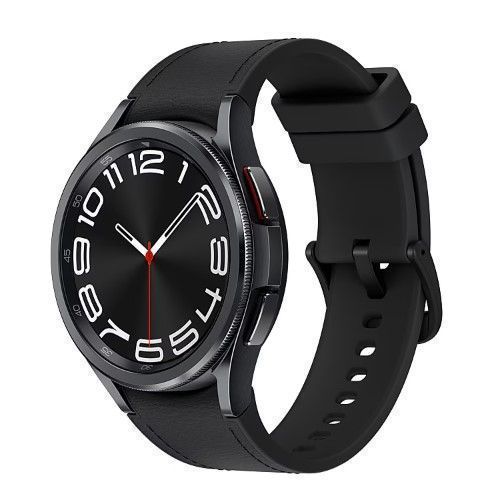 Samsung Galaxy Watch6 (Bluetooth + LTE) - 16GB - 43mm - Black Classic (Stainless Steel) Case with Black Fluoroelastomer Sports Band by Samsung - Refurbished - Like New condition - Image 2