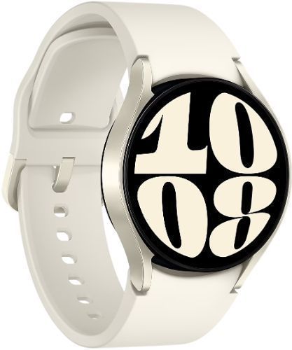 Samsung Galaxy Watch6 (Bluetooth) - 16GB - 40mm - Cream Aluminum Case with Cream Fluoroelastomer Sports Band by Samsung - Image 3