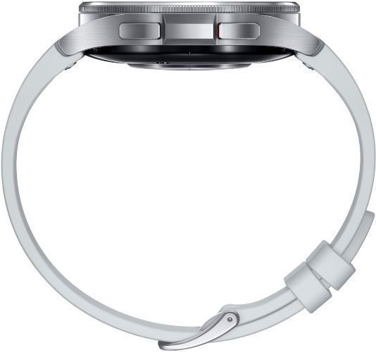 Samsung Galaxy Watch6 (Bluetooth + LTE) - 16GB - 47mm - Silver Classic (Stainless Steel) Case with Silver Hybrid Eco-Leather Hybrid Eco-Leather Band by Samsung - Image 4