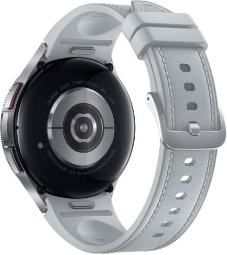 Samsung Galaxy Watch6 (Bluetooth) - 16GB - 43mm - Silver Classic (Stainless Steel) Case with Silver Hybrid Eco-Leather Leather Band by Samsung - Image 5