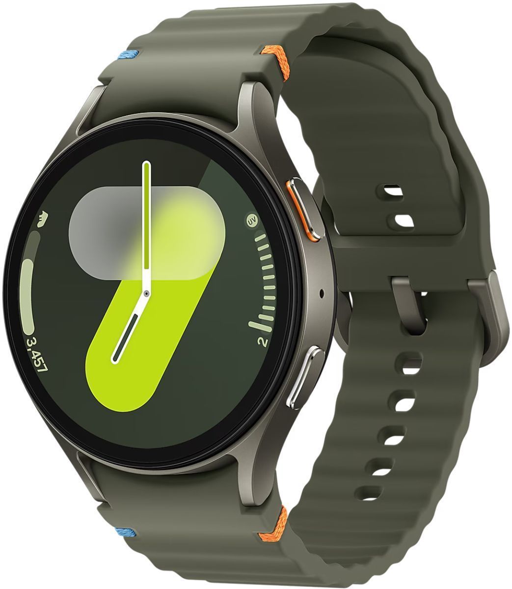 Galaxy Watch7 (Bluetooth) - 32GB - 40mm - Green Aluminum Case with Green Silicone Sport Band by Samsung - Image 3