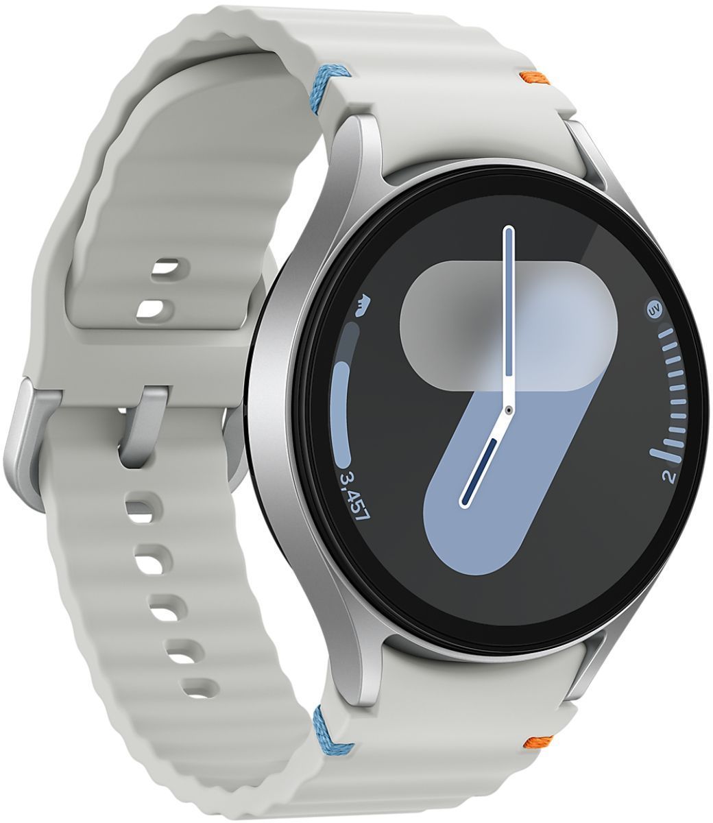 Galaxy Watch7 (Bluetooth) - 32GB - 44mm - Silver Aluminum Case with Silver Silicone Sport Band by Samsung - Image 3