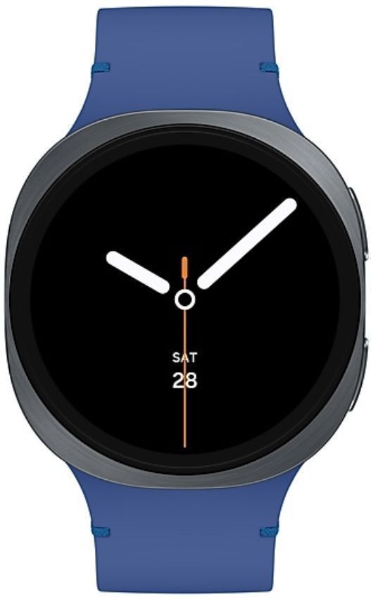 Galaxy Watch8 (Bluetooth) - 32GB - 40mm - Graphite Aluminum Case with Blue Silicone Sport Band - Small/Medium Size by Samsung - Refurbished - Good condition - CA$283.98
