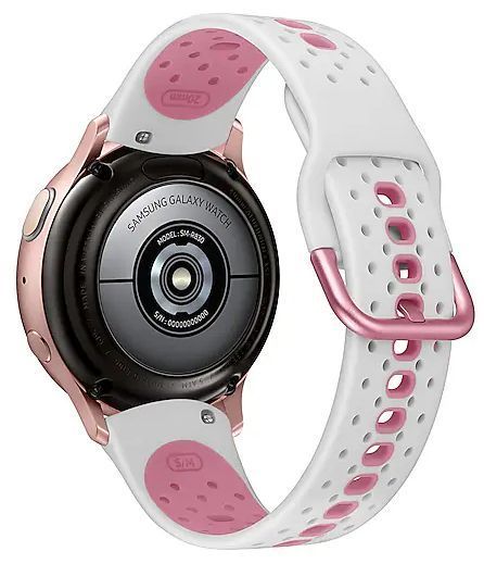 Samsung Galaxy Watch Active2 Golf Edition - 4GB - 40mm - Pink Gold Aluminum Case with White Fluoroelastomer Fluoroelastomer Strap by Samsung - Refurbished - Very Good condition - Image 4