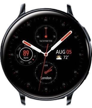 Samsung Galaxy Watch Active2 (No Band) (Bluetooth + LTE) - 4GB - 44mm - Black Stainless Steel Case No Band by Samsung - Refurbished - Good condition - US$172.48