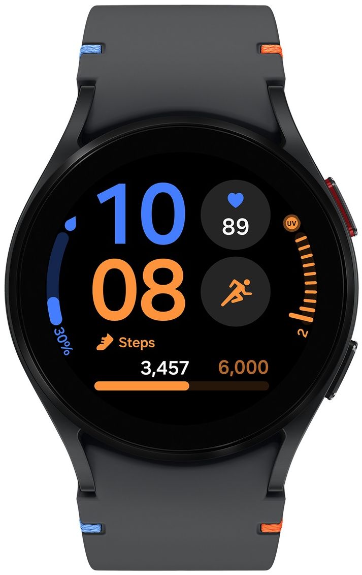 Galaxy Watch FE (2024) (Bluetooth + LTE) - 16GB - 40mm - Black Aluminum Case with Black Silicone Silicone Band by Samsung - Refurbished - Like New condition - US$90.69