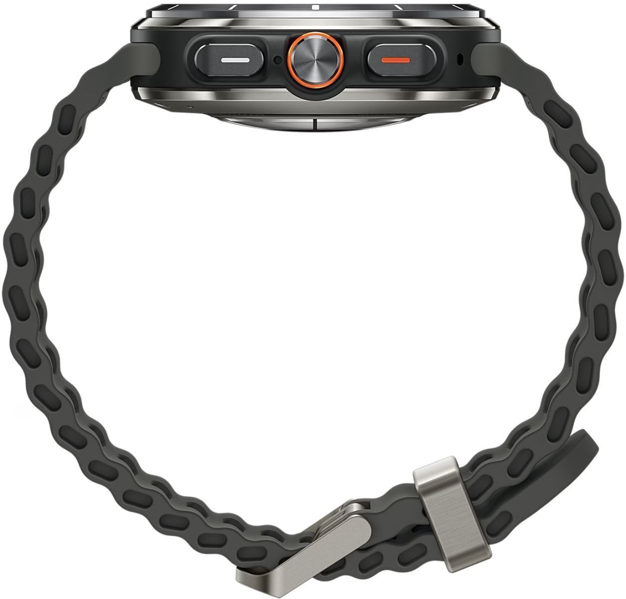 Galaxy Watch Ultra (2024) (Bluetooth + LTE) - 32GB - 47mm - Titanium Silver Titanium Case with Dark Grey Silicone Marine Band by Samsung - Image 5