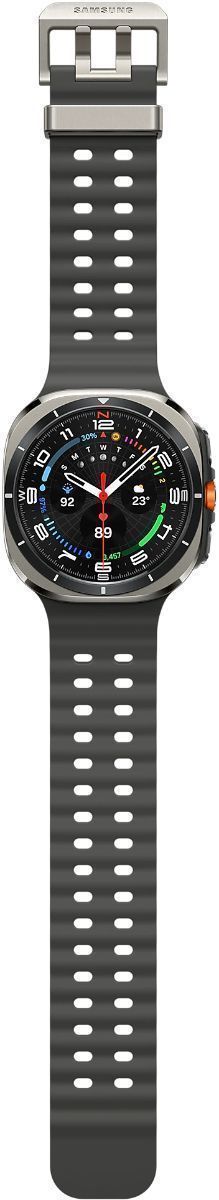 Galaxy Watch Ultra (2024) (Bluetooth + LTE) - 32GB - 47mm - Titanium Silver Titanium Case with Dark Grey Silicone Marine Band by Samsung - Image 6