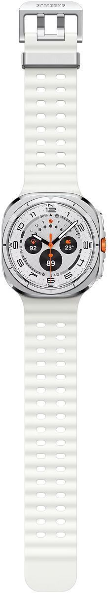 Galaxy Watch Ultra (2024) (Bluetooth + LTE) - 32GB - 47mm - Titanium White Titanium Case with White Silicone Marine Band by Samsung - Image 6