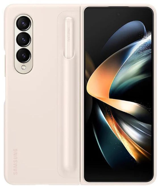 Samsung Galaxy Z Fold4 Standing Cover with Pen - Sand by Samsung - Refurbished - Brand New condition - US$61.48