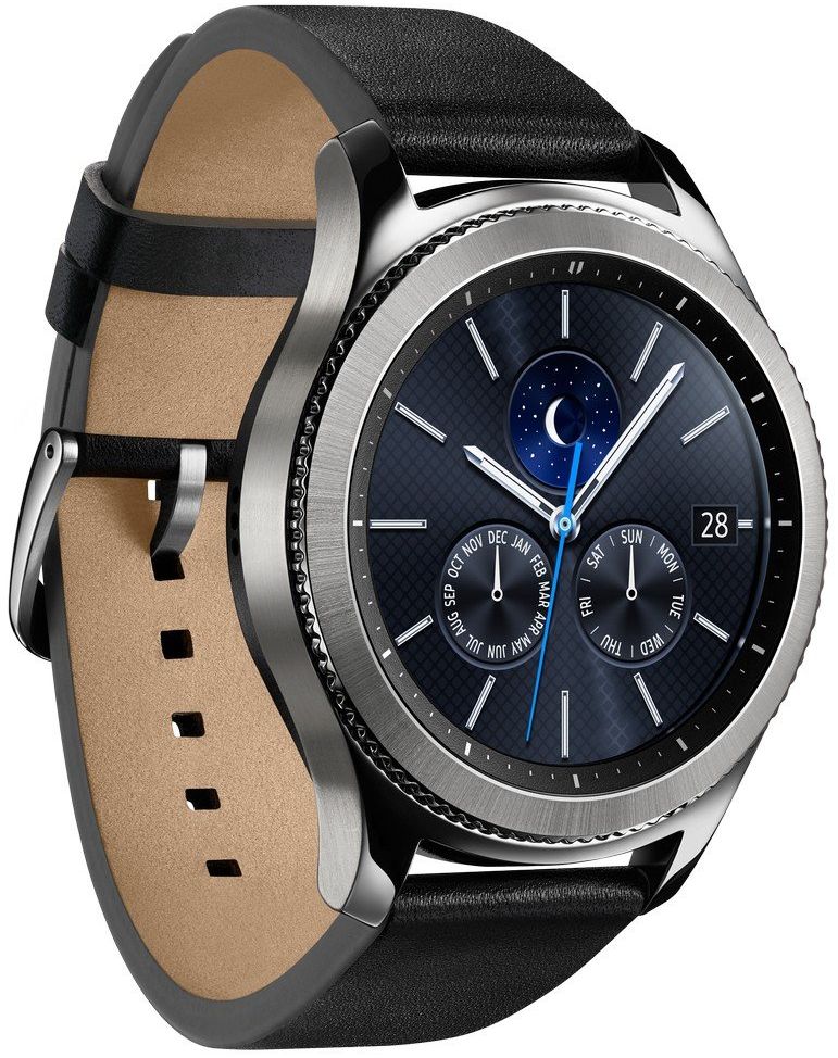 Samsung Gear S3 Classic Smartwatch - 4GB - 46mm - Silver Classic (Stainless Steel) Case with Black Leather Band by Samsung - Refurbished - Good condition - Image 4