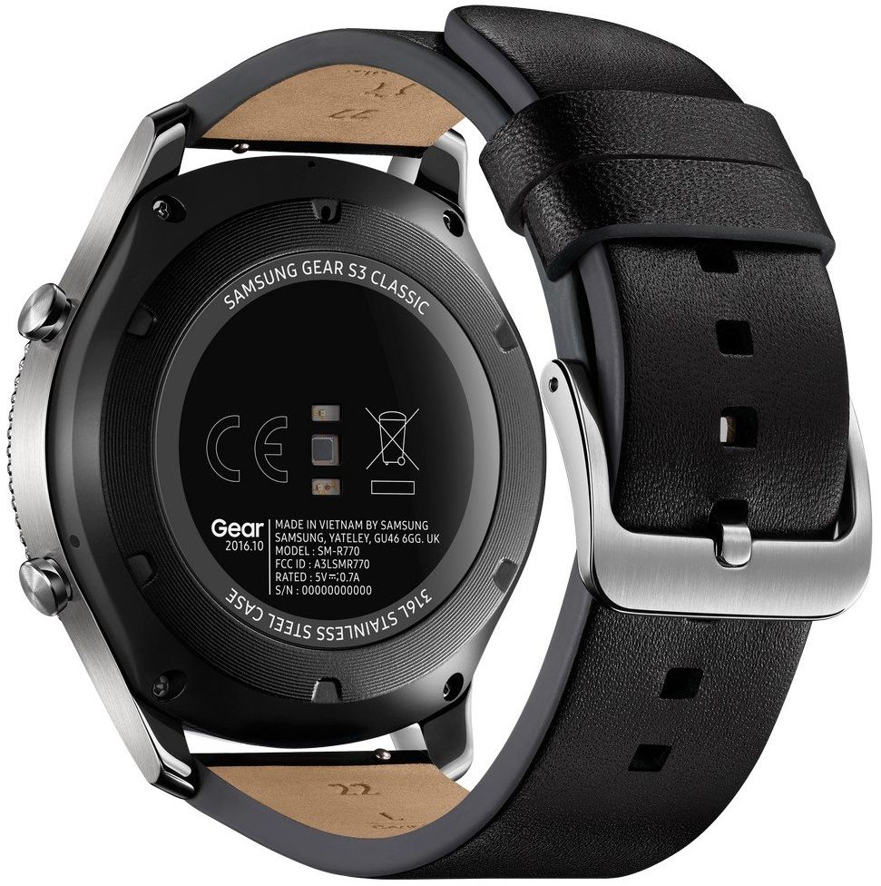 Samsung Gear S3 Classic Smartwatch - 4GB - 46mm - Silver Classic (Stainless Steel) Case with Black Leather Band by Samsung - Refurbished - Good condition - Image 5