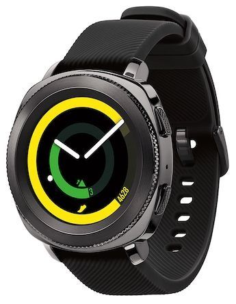 Samsung Gear Sport Silicone Band (20mm) - Black by Samsung - Refurbished - Very Good condition - Image 2