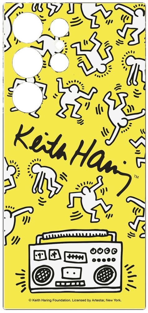 Samsung Keith Haring Flipsuit Phone Card for Samsung Galaxy S24 - Yellow by Samsung - Refurbished - Brand New condition - US$8.78